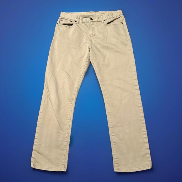 Banana Republic Other - Banana Republic Jeans Mens 35x32‎ Khaki Travel Jean Slim Straight 34x28.5